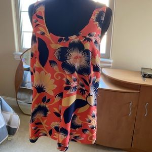 Floral multi color tank top